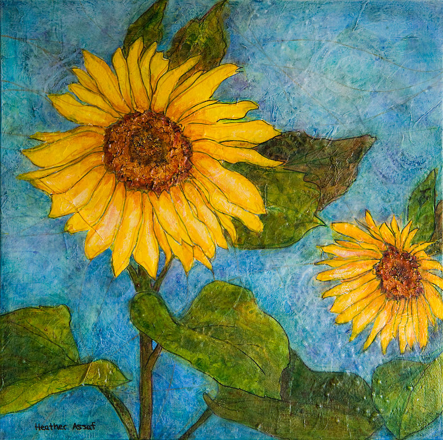 Sunflowers Painting by Heather Assaf - Fine Art America