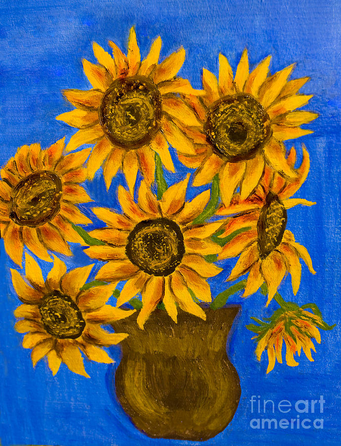 Sunflowers Painting by Irina Afonskaya