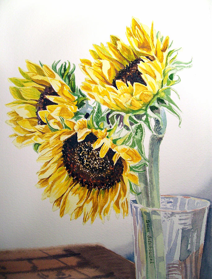 Sunflowers Painting by Irina Sztukowski