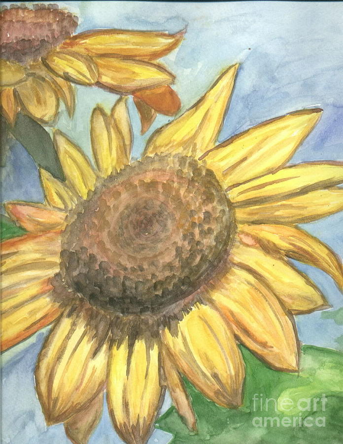 Sunflowers Painting by Jacqueline Athmann