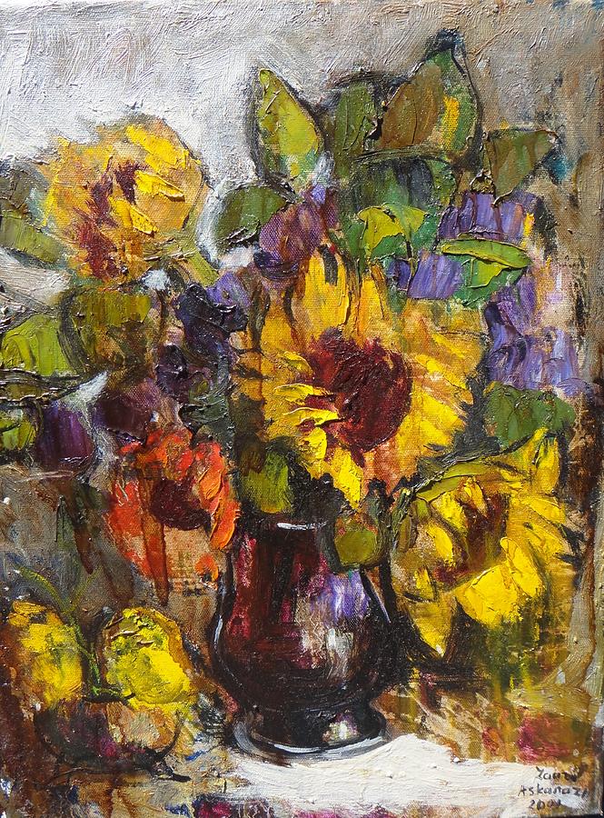 Sunflowers Painting by Laura Avetisyan - Fine Art America