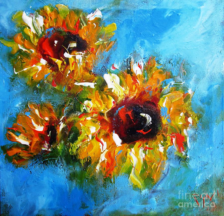 Sunflowers Art Prints And Artwork Painting by Mary Cahalan Lee - aka PIXI