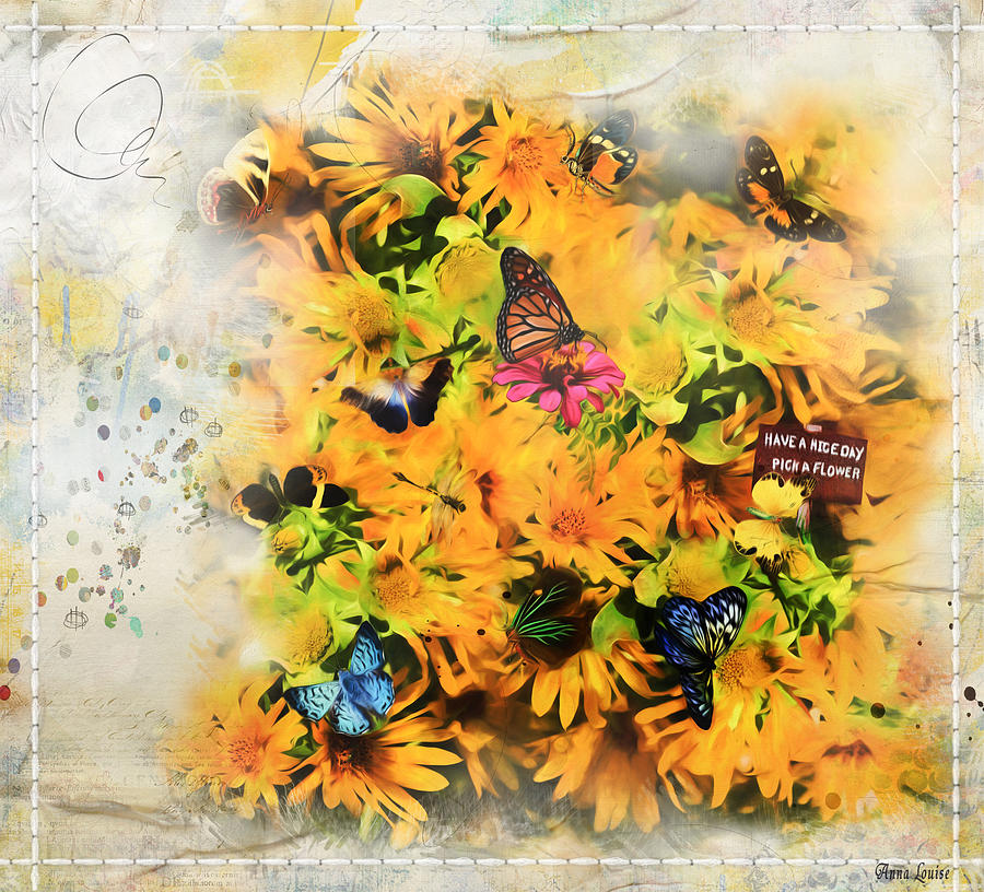 Sunflowers Melody Photograph by Anna Louise