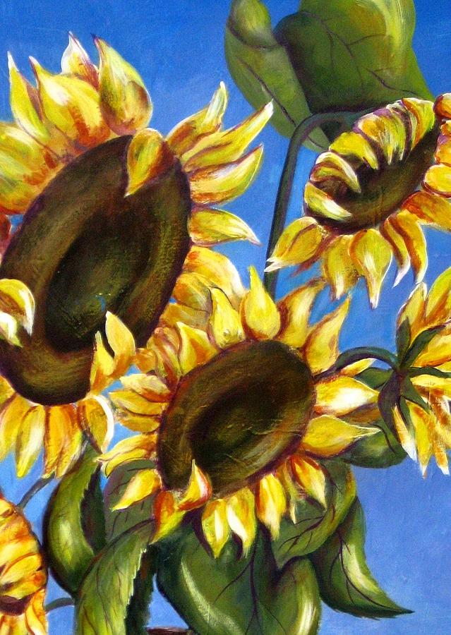 Flower Painting - Sunflowers by Melody Horton Karandjeff
