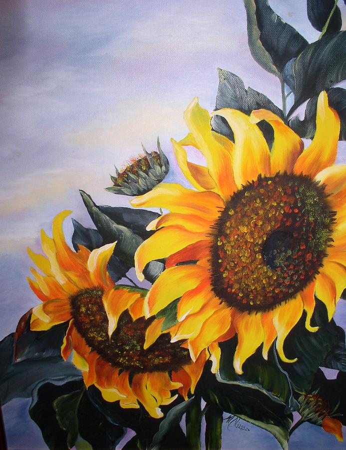 Sunflowers Painting By Monica Chiasson 