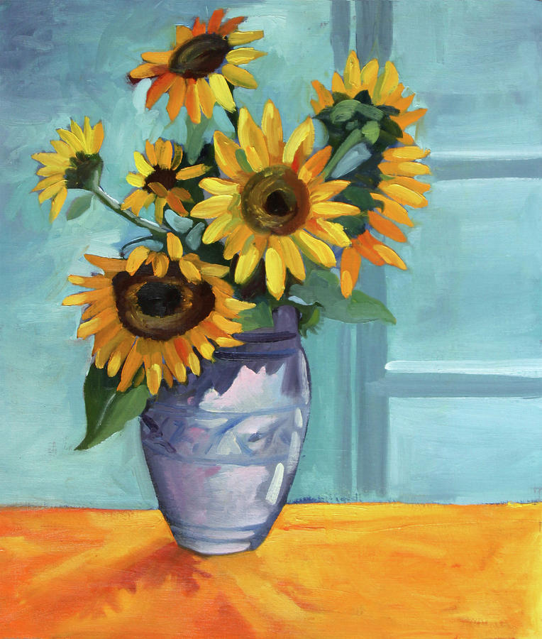 Sunflowers Painting by Nancy Palermo - Fine Art America