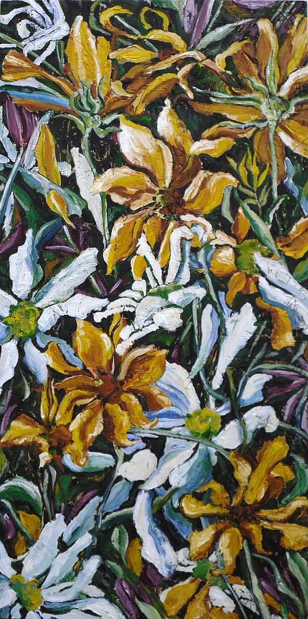 Landscape Painting - Sunflowers No.7 by Christine Marek-Matejka