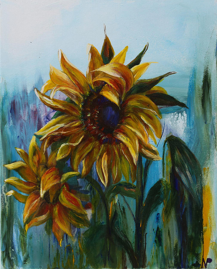 Sunflowers Painting by Nonna Pidvalna - Fine Art America