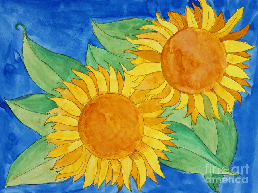 Sunflowers Painting by Norma Appleton