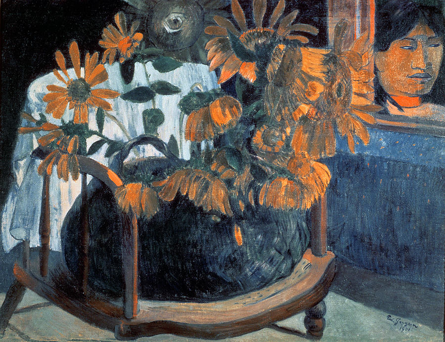 Flower Painting - Sunflowers, 1901 by Paul Gauguin  by Paul Gauguin