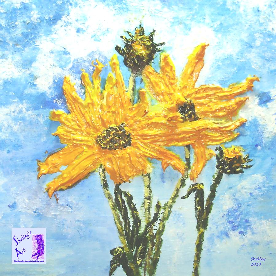 Sunflowers Painting by Shelley Bain