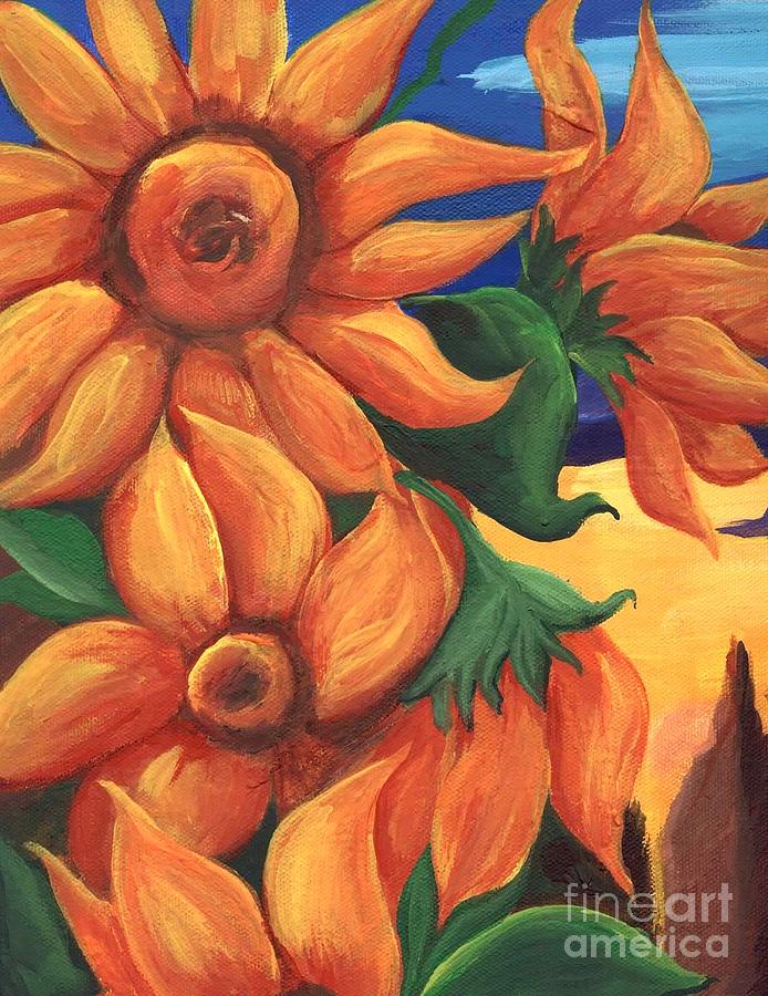 Sunflowers Painting - Sunflowers by Sidra Myers