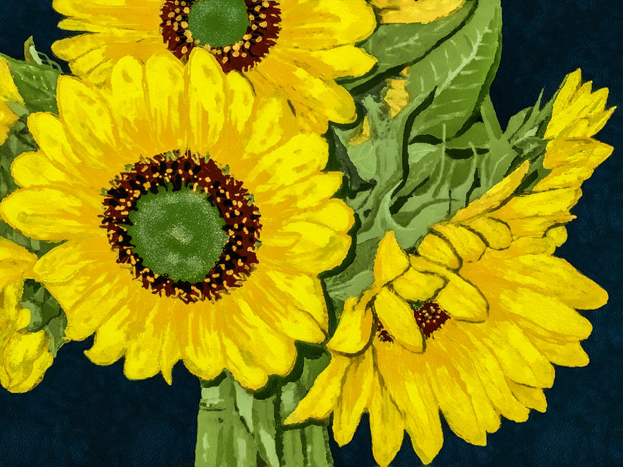 Sunflowers Photograph by Susan Eileen Evans