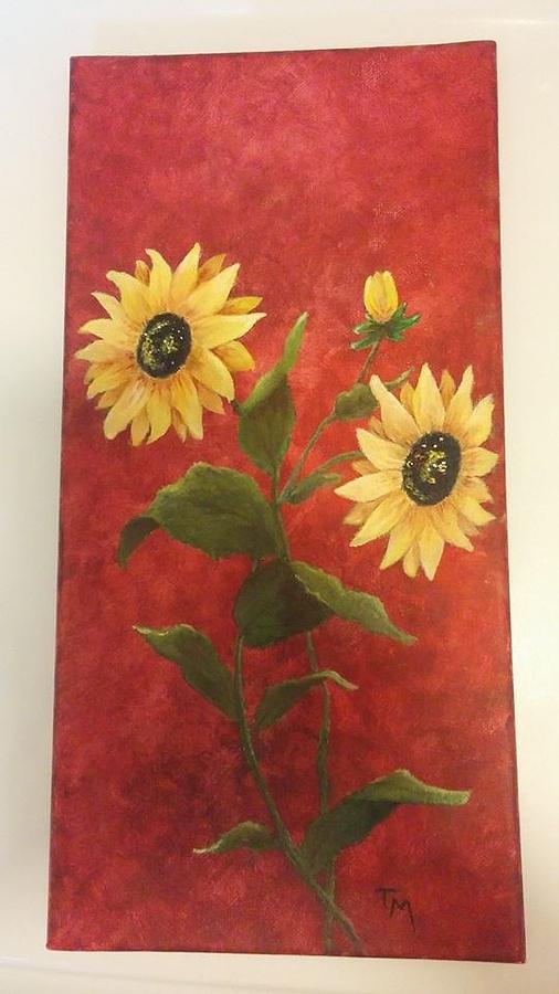 Flower Painting - Sunflowers by Teri Merrill