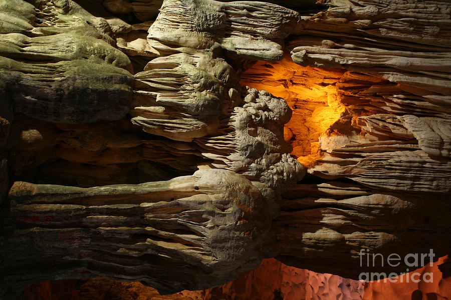Halong Bay Photograph - Sung Slot Cave Vietnam II by Chuck Kuhn