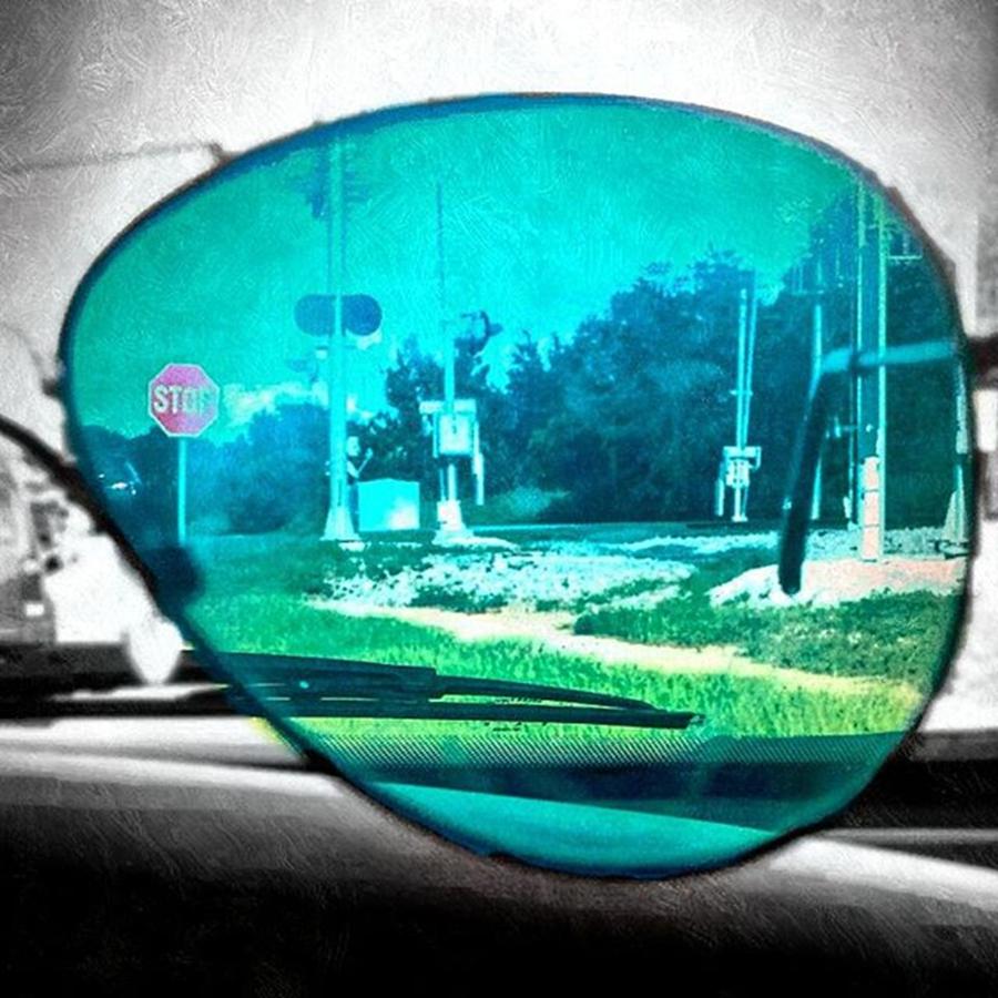Tampa Photograph - #sunglasses #blue #green #lenses #bnw by Peggy Hoefner