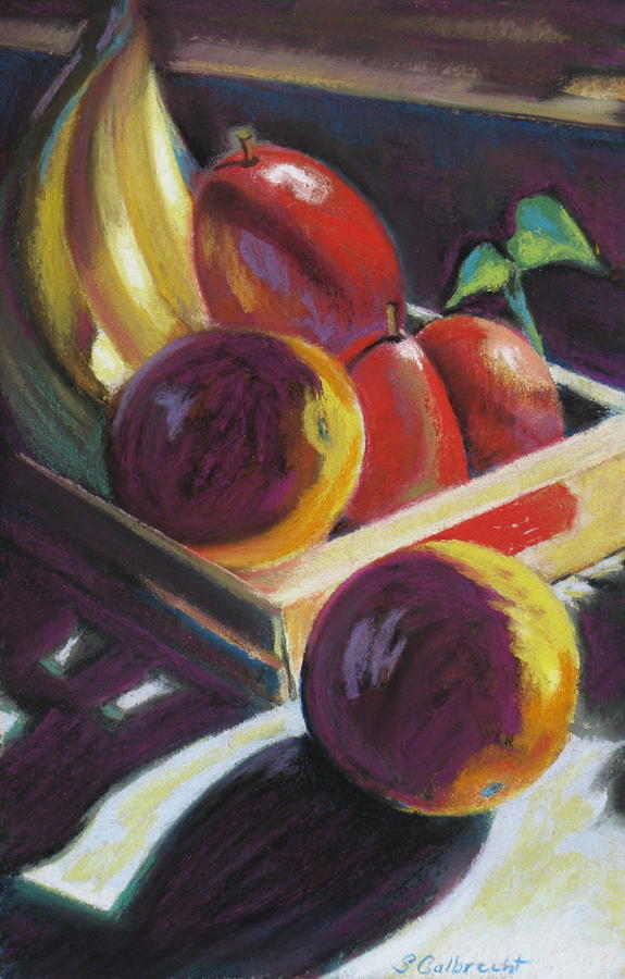 Sunlight on Fruit Painting by Shirley Galbrecht