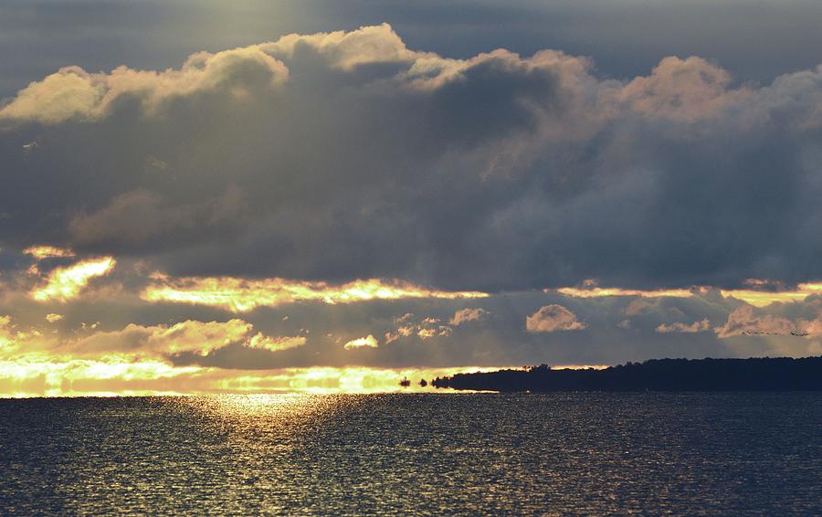 Sunlight On Lake Simcoe  Photograph by Lyle Crump
