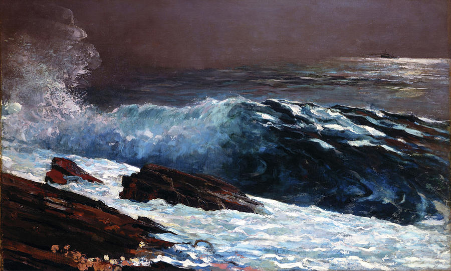 Sunlight on the Coast by Winslow Homer 1890 Painting by Winslow Homer