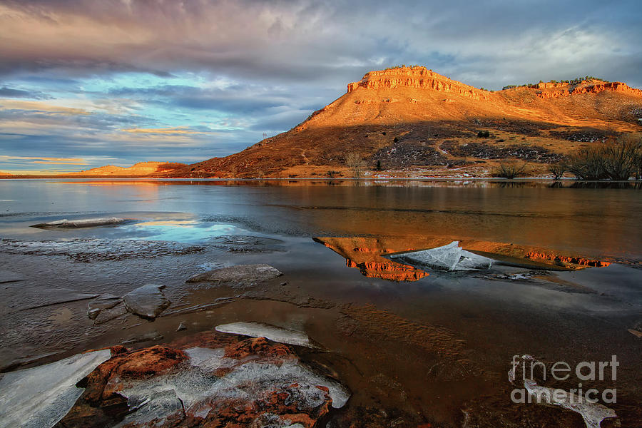 Sunlight on the Flatirons Reservoir Photograph by Ronda Kimbrow