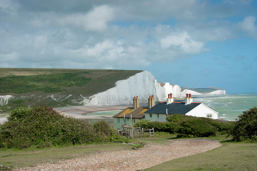 Sunlight on the Seven Sisters Photograph by Donald Davis
