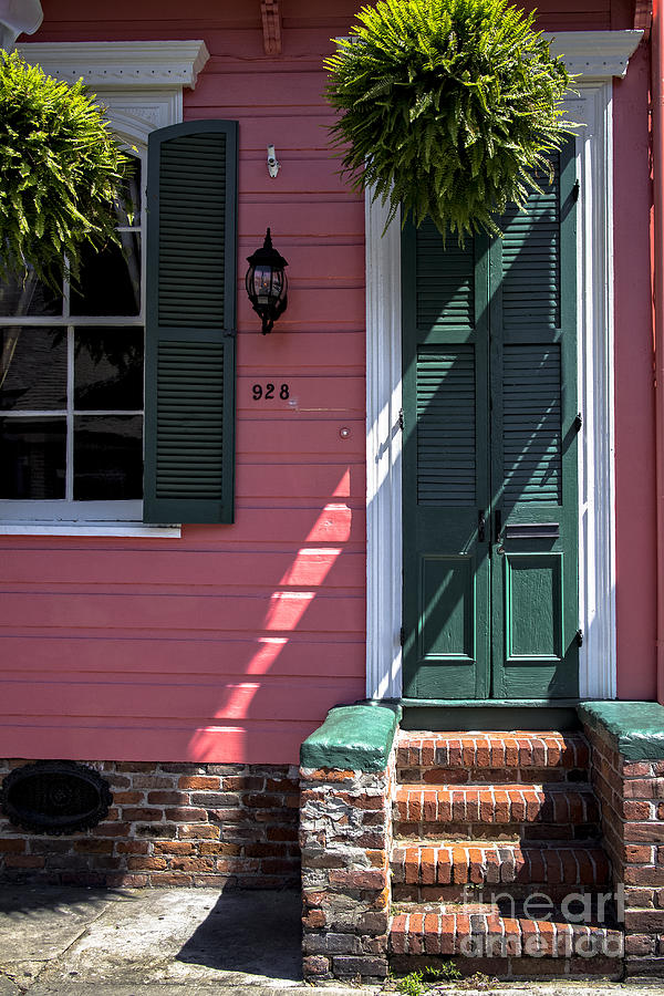 Sunlight playing with color, French Quarter Photograph by Bob Estremera