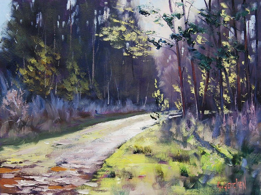 Rural Scene Painting - Sunlit Bend at Sunny Corner by Graham Gercken