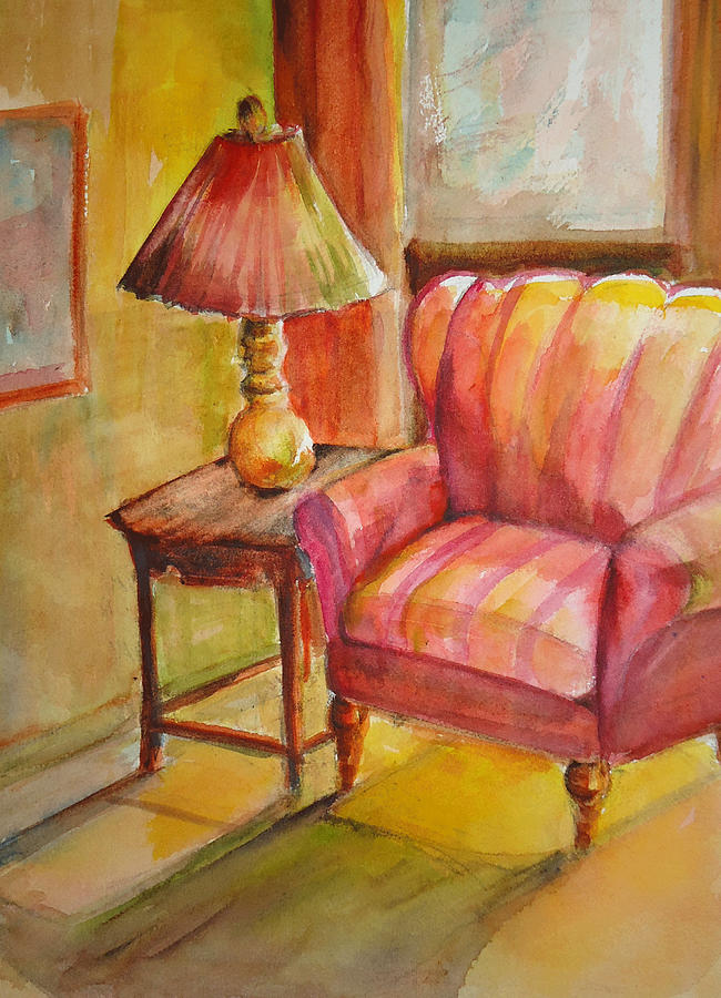 Sunlit Chair Painting by Charme Curtin