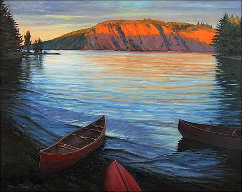 Bon Echo Painting - Sunlit Cliff - Bon Echo Ontario by Dmitry Oivadis Bon Echo Painting - Sunlit Cliff - Bon Echo Ontario by Dmitry Oivadis