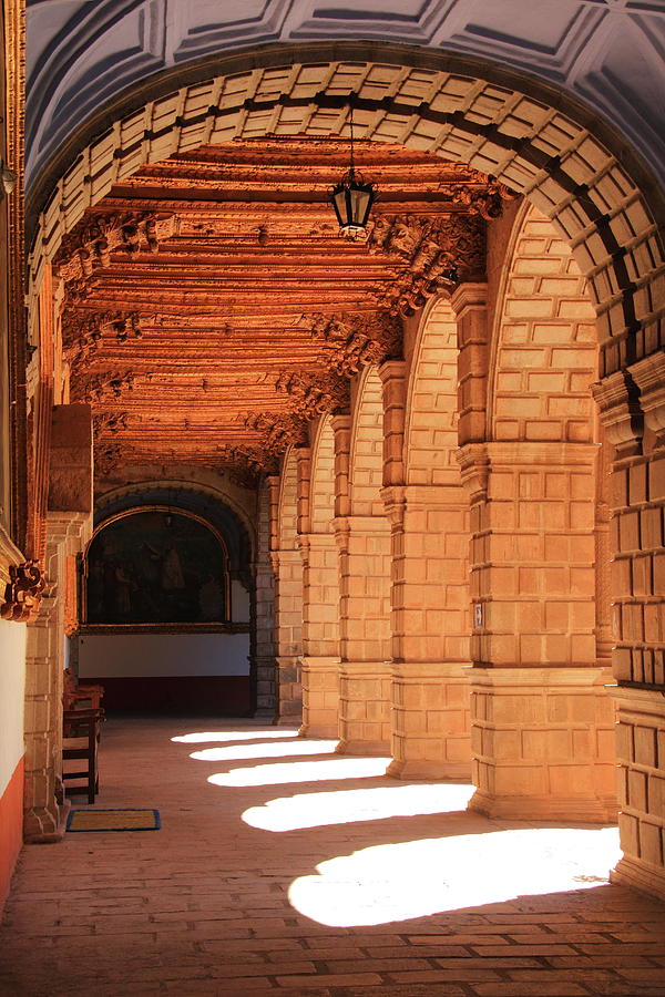 Sunlit Convent Arches Photograph by Roupen Baker