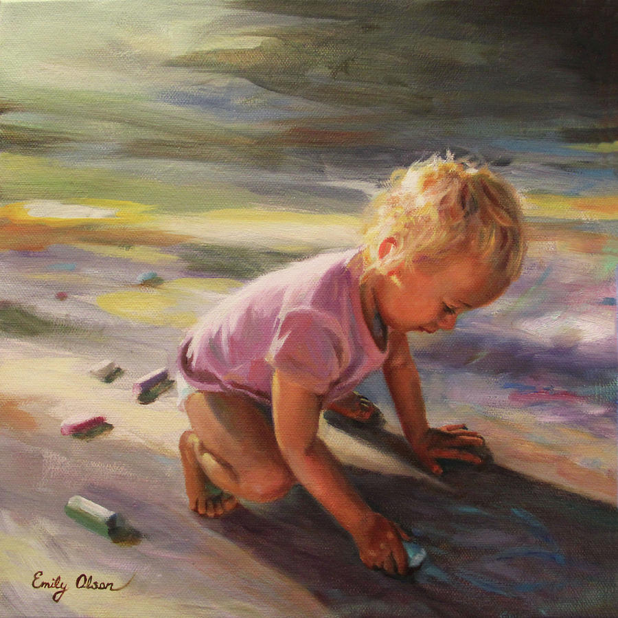 Sunlit Imaginings Painting by Emily Olson