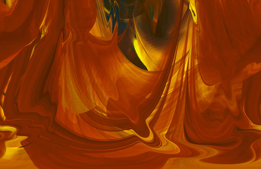 Sunlit Red Cavern Abstract by rd Erickson Sunlit Red Cavern Abstract by rd Erickson