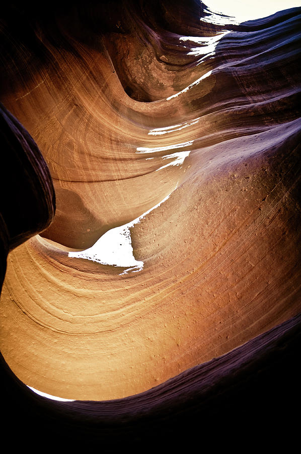 Sunlit Slot Canyon Photograph by Scott Sawyer