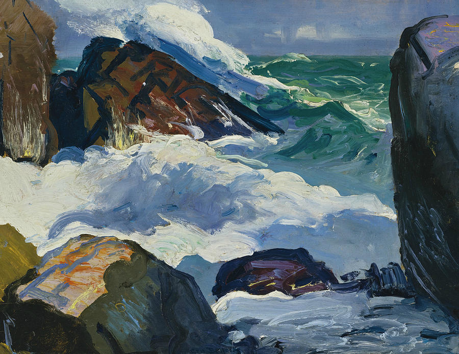Sunlit Surf Painting by George Bellows