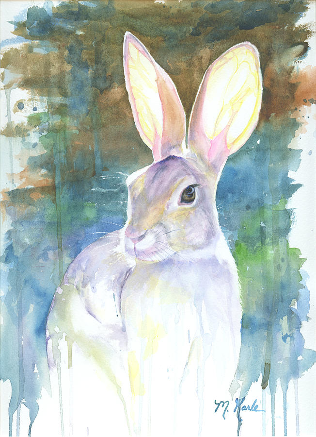 Sunny Bunny Painting by Marsha Karle