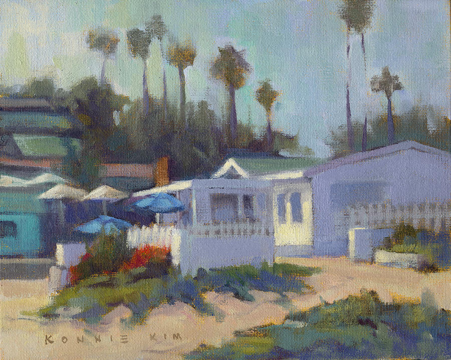 Sunny Day at Crystal Cove Painting by Konnie Kim