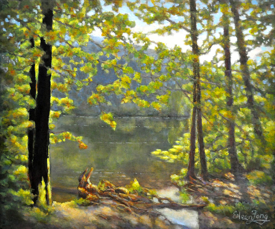 Sunny Day in the Creek Painting by Eileen  Fong