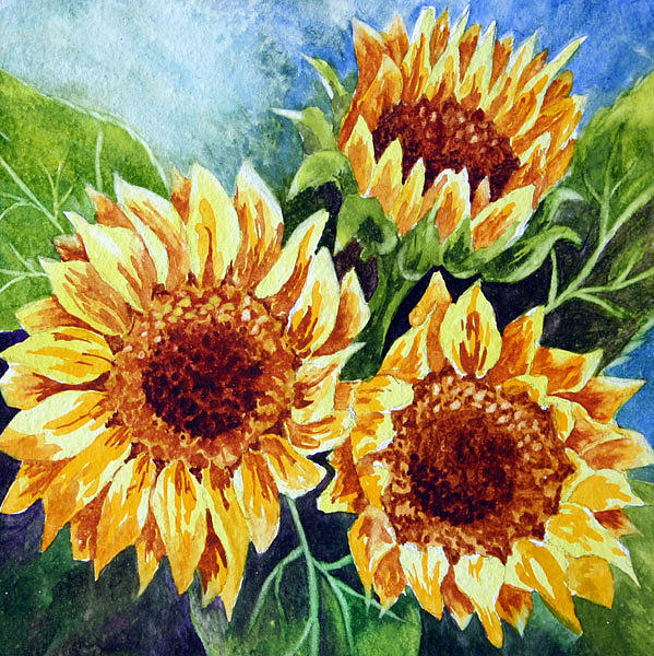 Sunny Days Painting by Nancy Goldman - Fine Art America