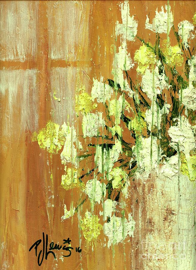 Sunny Flowers Painting by PJ Lewis