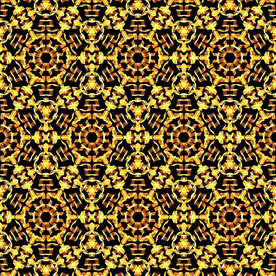 Sunny Gold Pattern Digital Art by Dana Roper