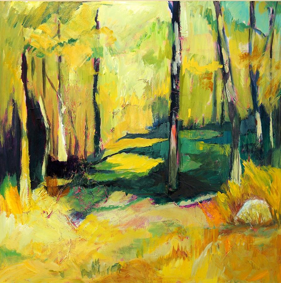 Sunny Meadow Painting by Jillian Goldberg