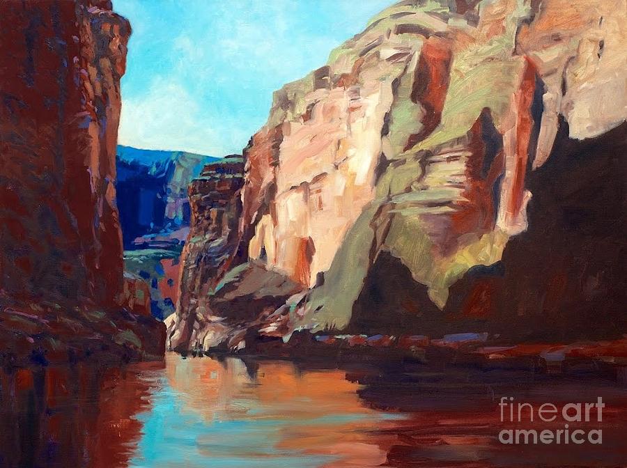 Sunny Morning On The Mighty Colorado Painting by Jessica Anne Thomas