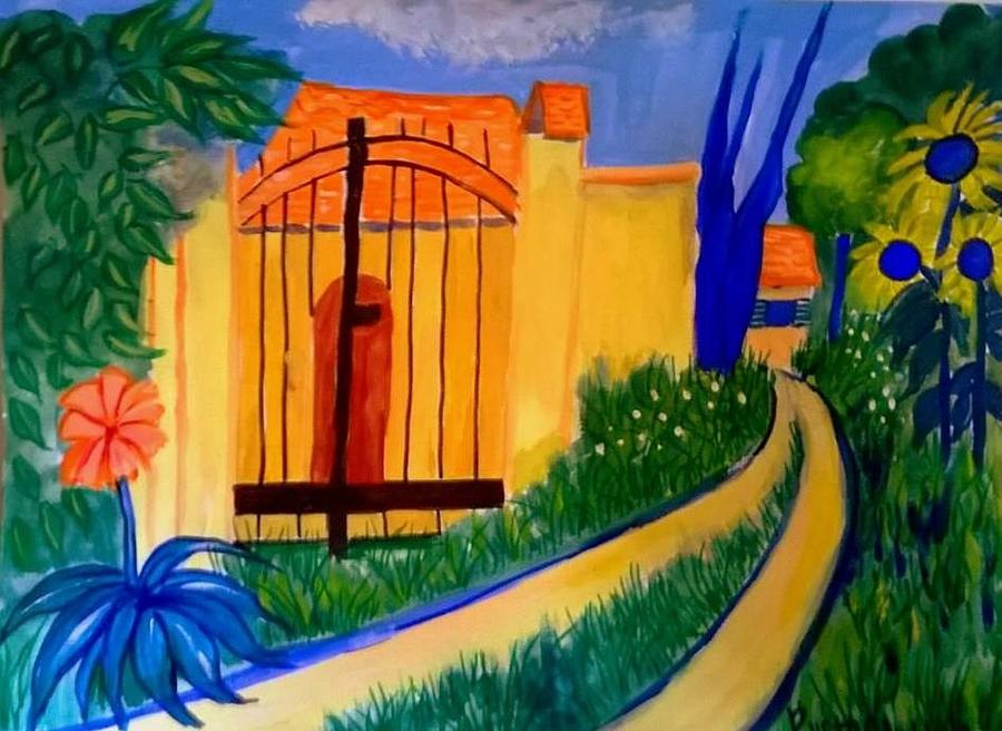 Sunny Nesles France Painting by Rusty Gladdish