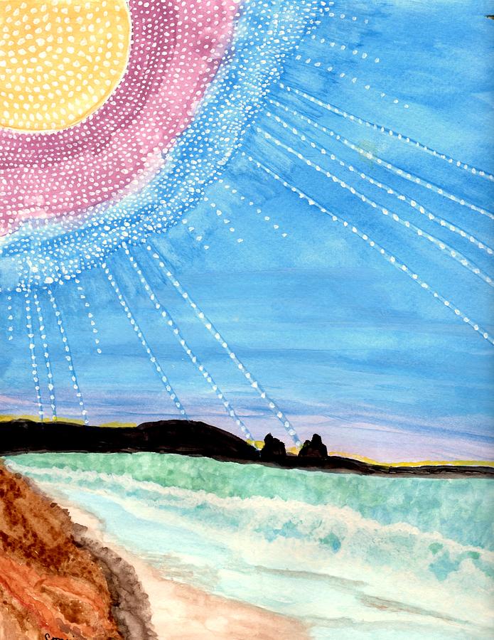Sunny Ocean Days Are Bigger Than Life Painting by Connie Valasco
