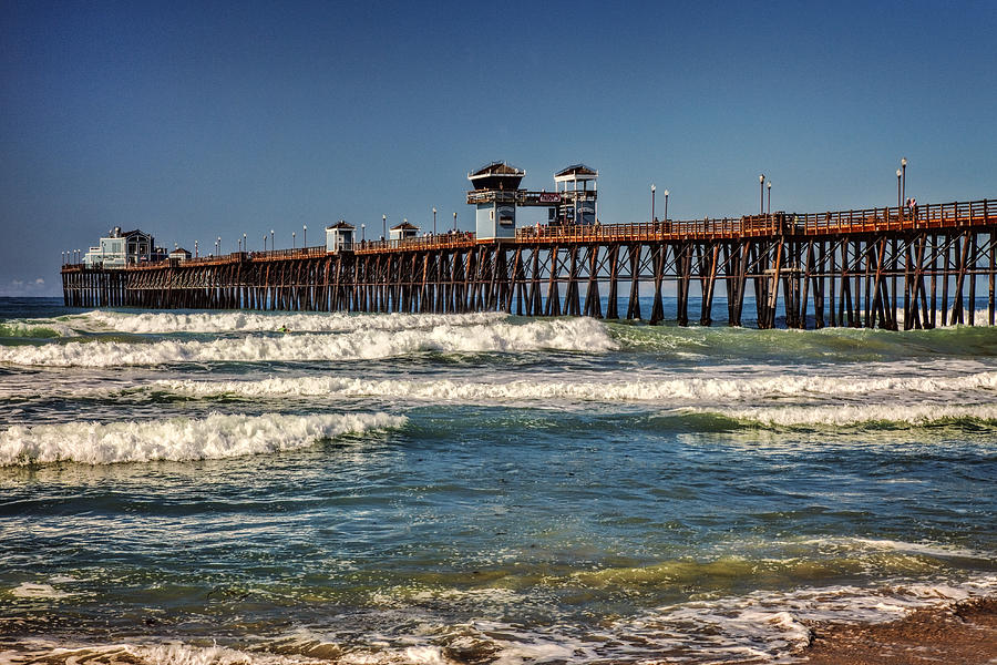 Sunny Oceanside Pier Photograph by Diana Powell