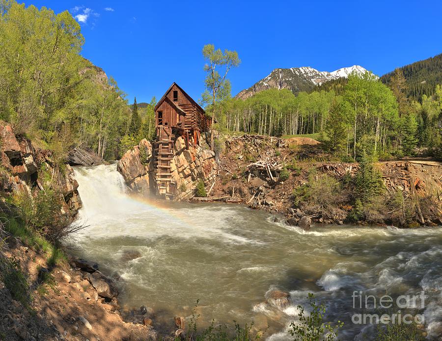 Sunny Skies Over The Crystal Mill Photograph by Adam Jewell