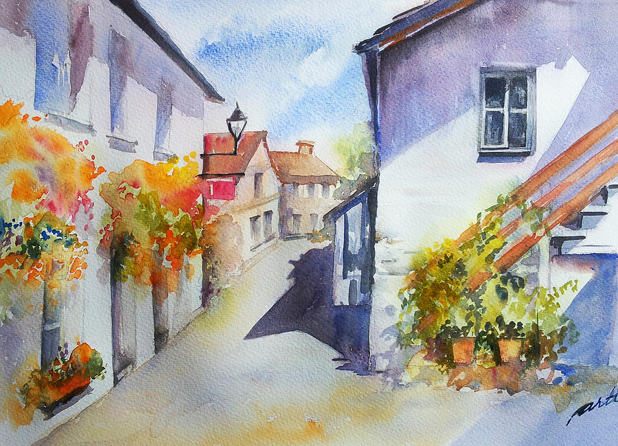 Sunny Street Painting by Arti Chauhan