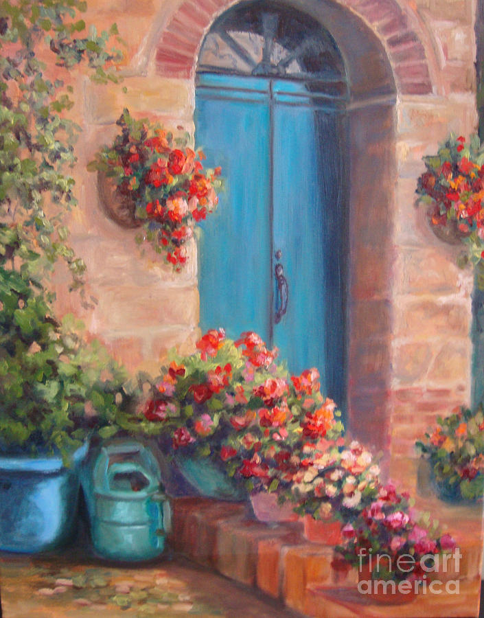 Sunny Welcome Painting by Kathy Brusnighan | Fine Art America