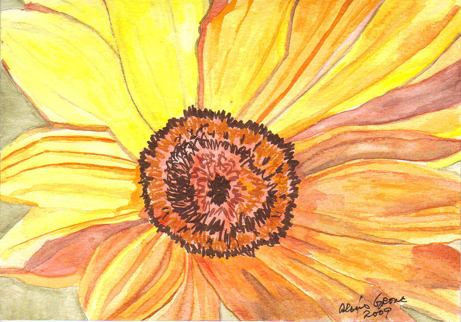 Sunny Wildflower Painting by Alexis Grone - Fine Art America