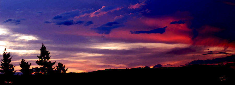 Sunset Photograph - Sunplay by Diane C Nicholson